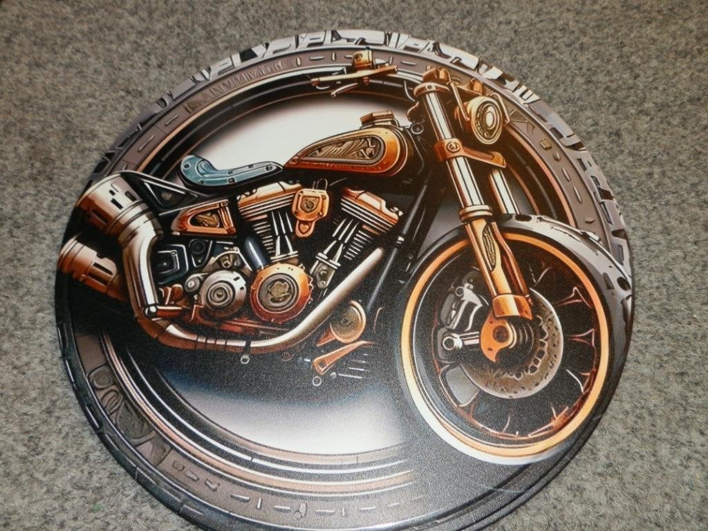 Metalen man cave decoratie bord motor, Ophalen of Verzenden, Nieuw