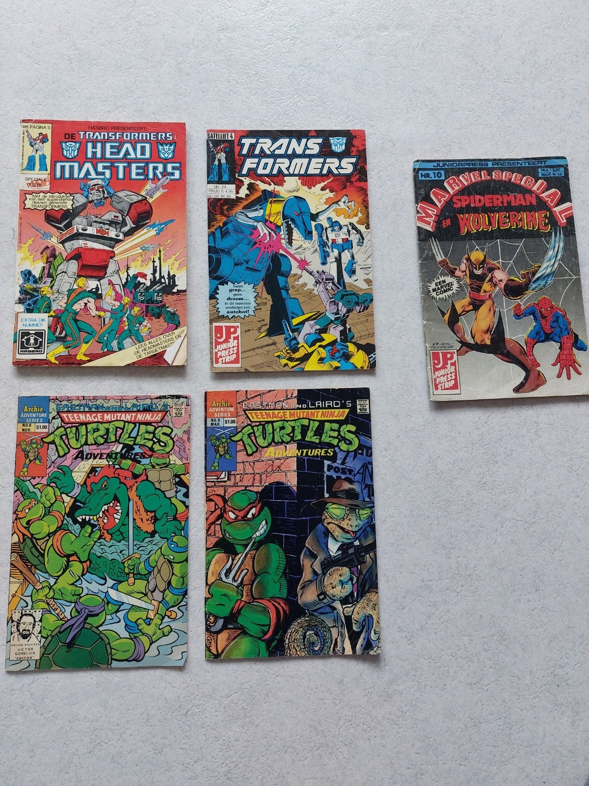 Transformers, Spider-Man, Wolverine, Turtles Comics, Boeken, Gelezen, Amerika, Diverse, Verzenden