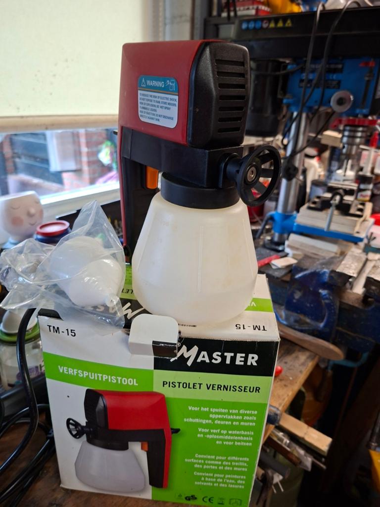 Elektrische verfspuit van Master, Ophalen, Zo goed als nieuw, Verfspuit of Verfpomp