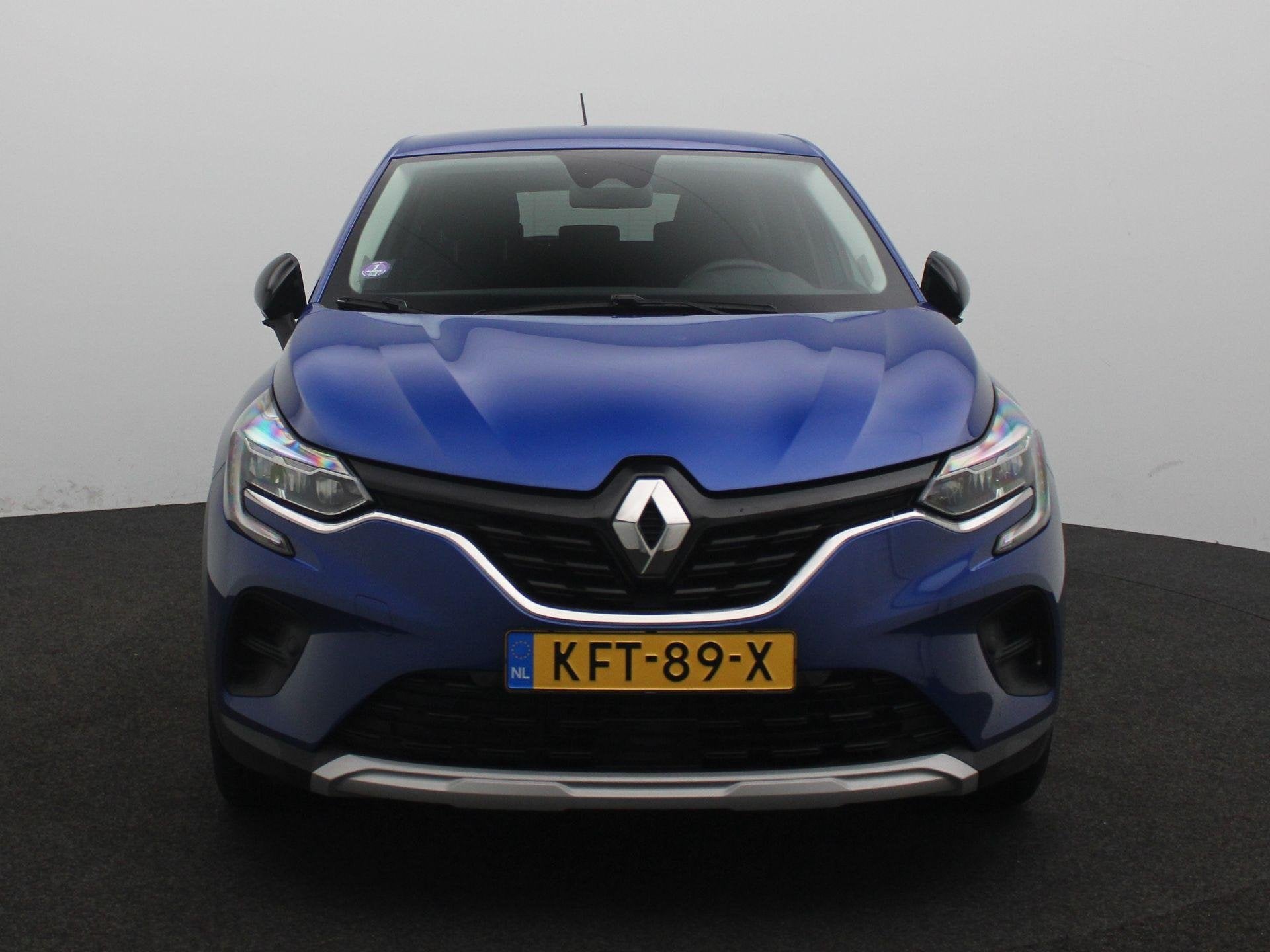 Renault Captur E-Tech Hybrid 145 Zen | Parkeersensoren v+a m, Auto's, Renault, Stof, Gebruikt, 715 kg, Blauw