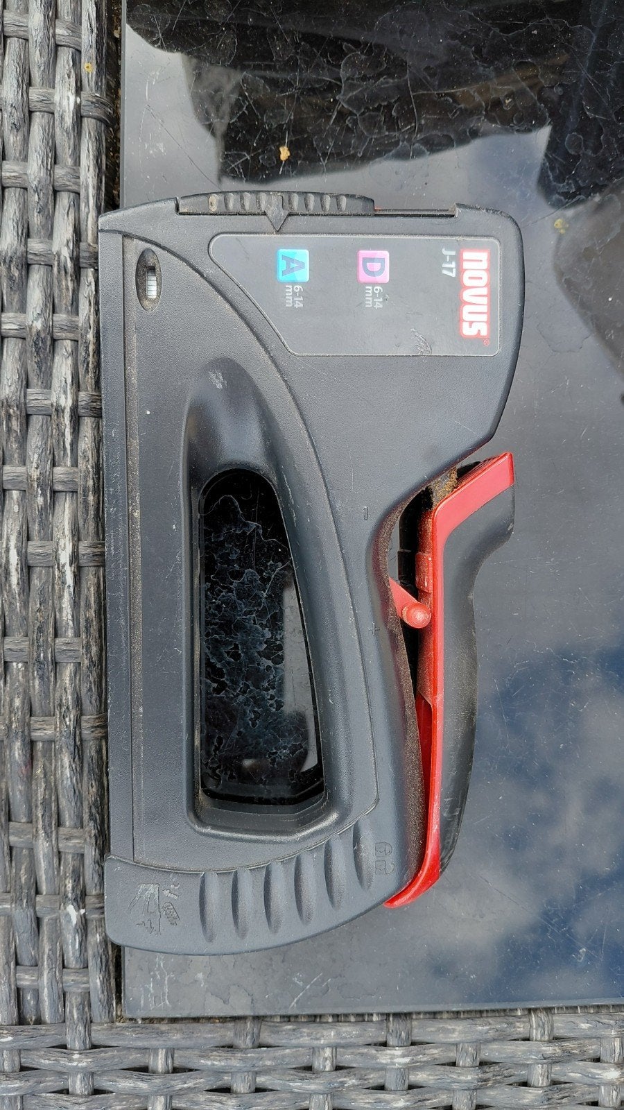 Novus J-17 Professionele Handnieter - Goede Staat, Ophalen of Verzenden, Gebruikt, Tacker/nietmachine, Overige merken
