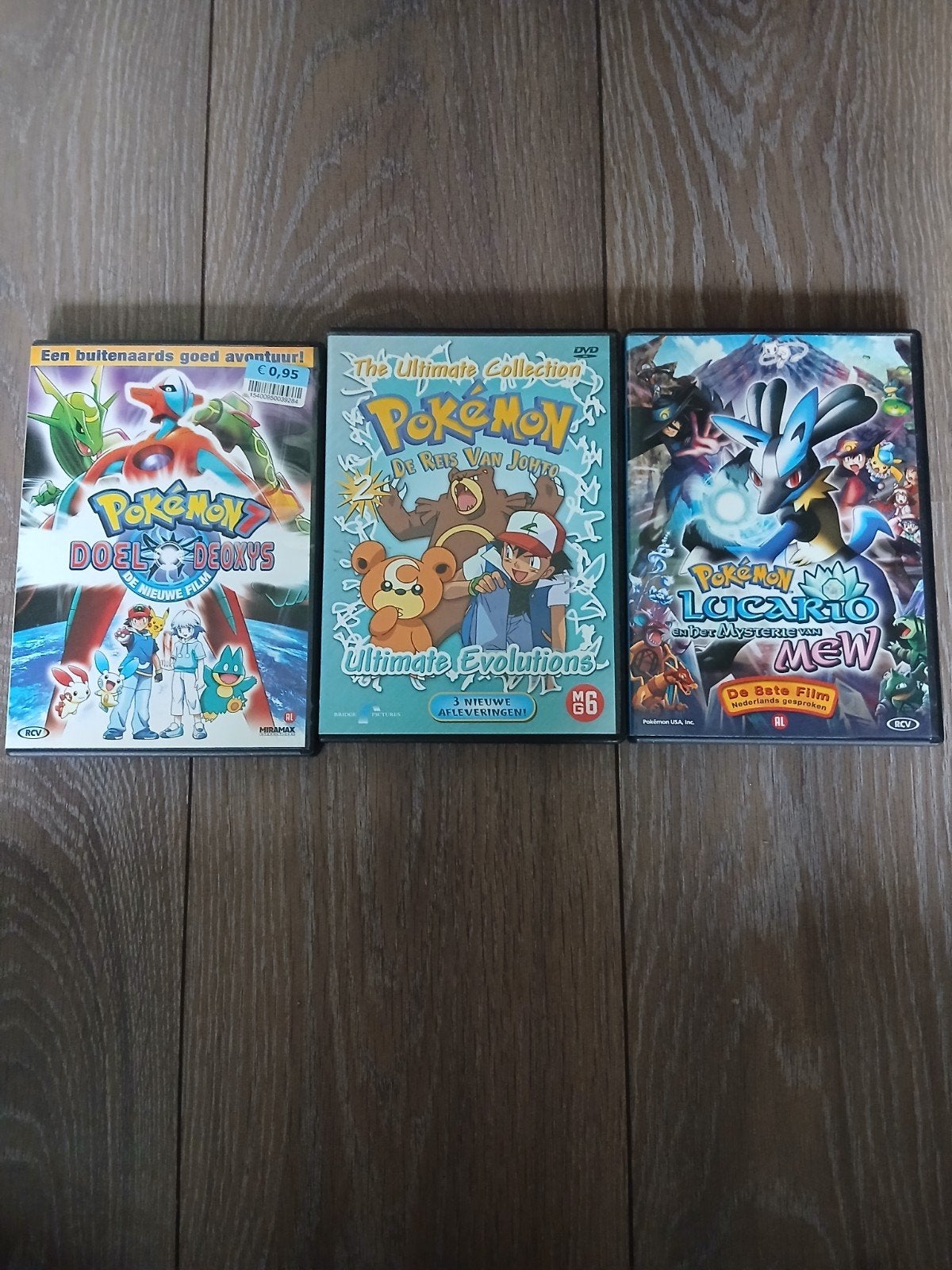 Pokémon DVD Collectie: Doel Deoxys, Reis van Johto, Lucario, Cd's en Dvd's, Ophalen, Gebruikt, Tekenfilm, Nederlands