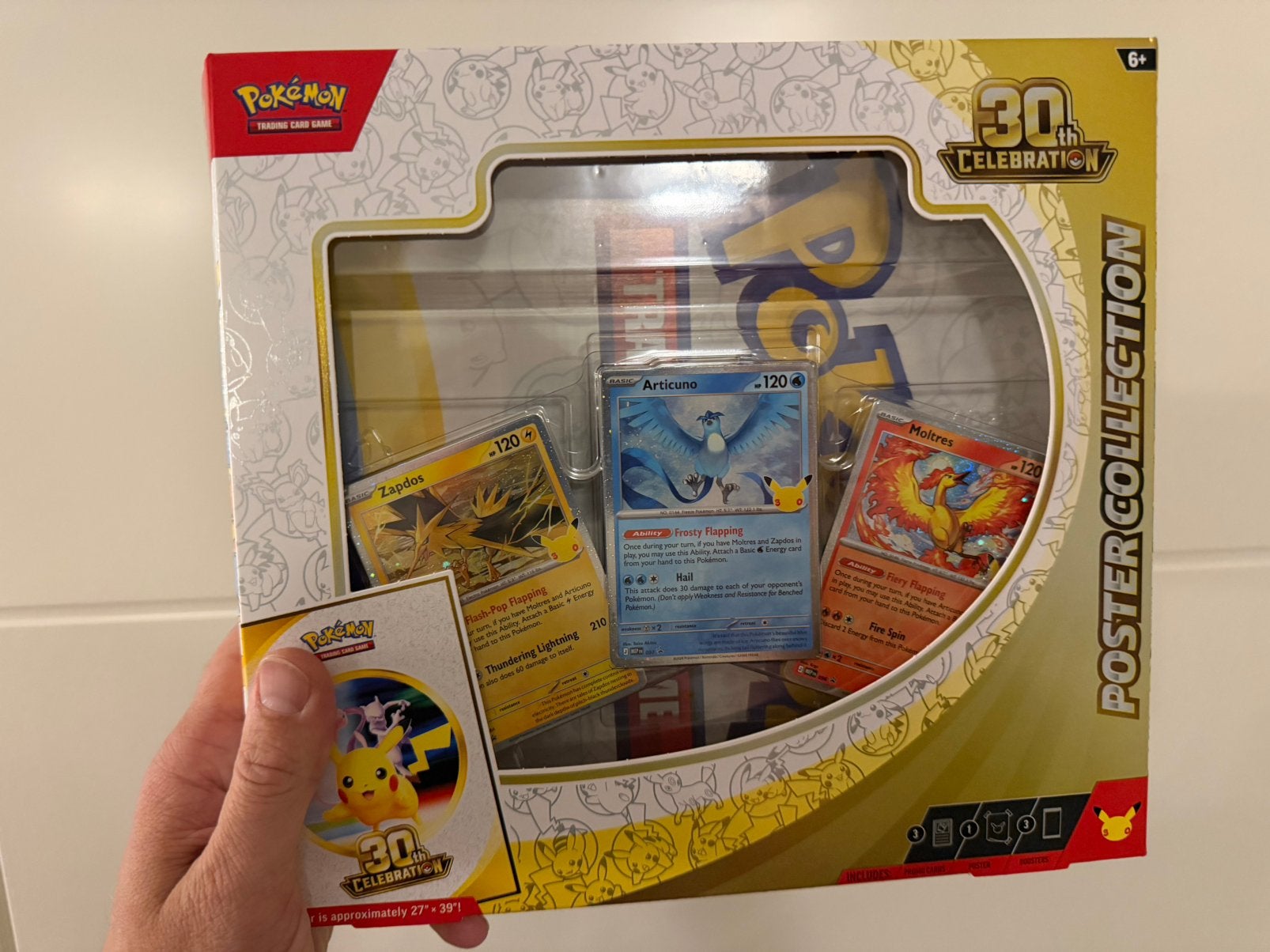 Pokémon 30th Posterset geen boosterpacks, Ophalen of Verzenden, Zo goed als nieuw, Overige typen
