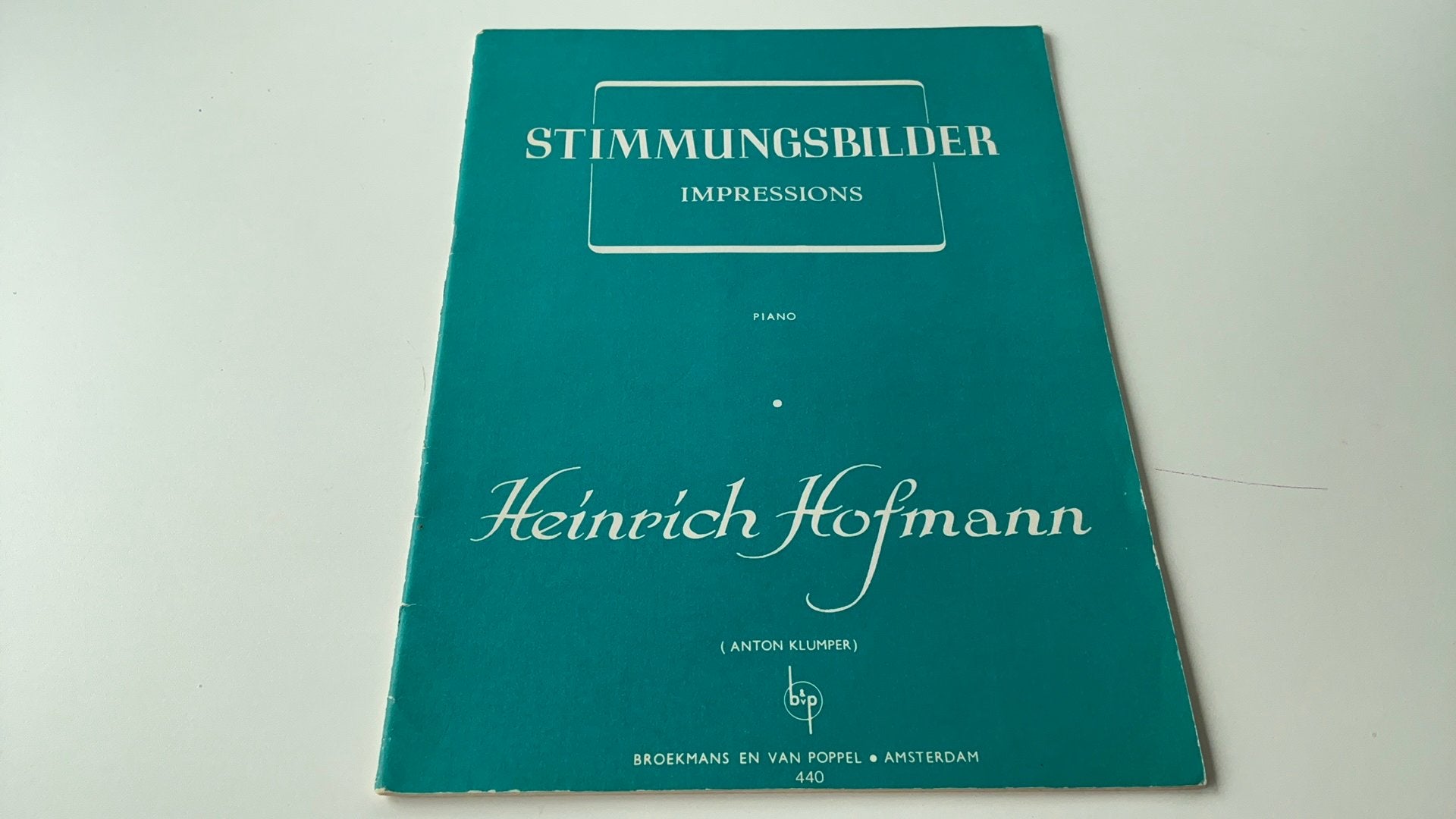 Pianoboek,Heinrich Hofmann stimmungsbilder, Ophalen of Verzenden, Zo goed als nieuw, Les of Cursus, Klassiek