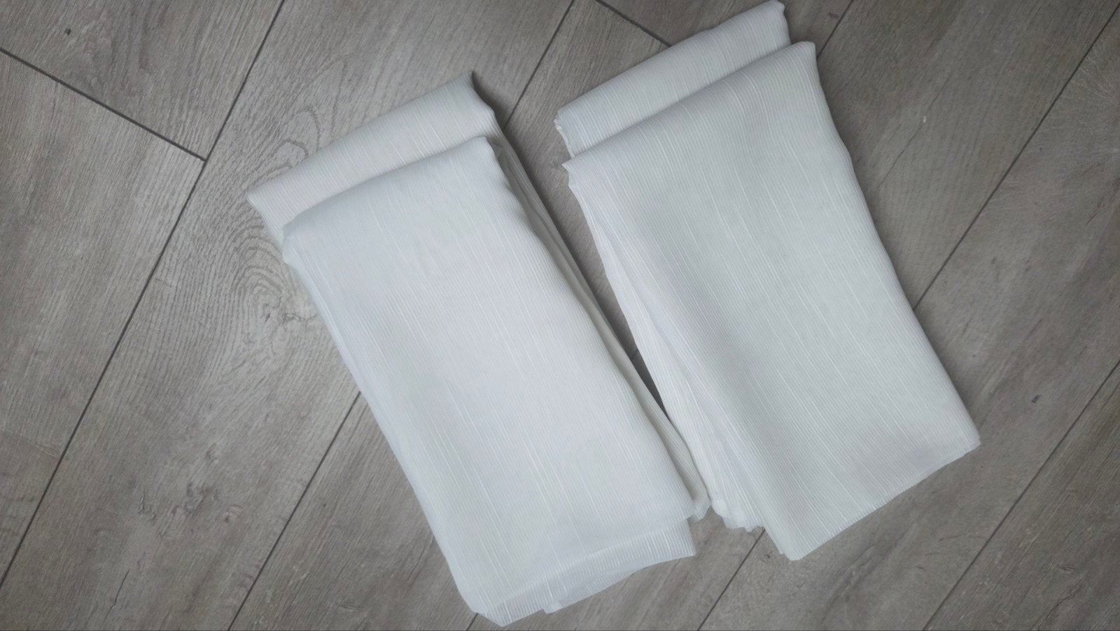2 sets witte vitrage gordijnen, Huis en Inrichting, Stoffering | Gordijnen en Lamellen, Ophalen of Verzenden, Vitrage