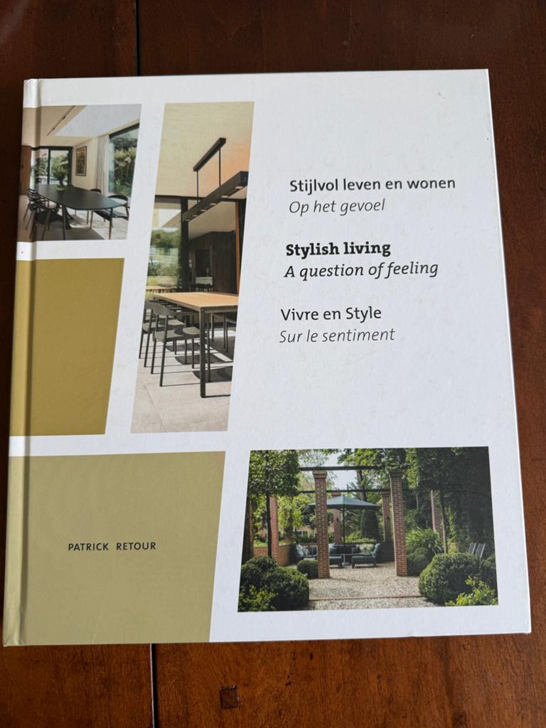 Interieur Boek: Stijlvol Leven en Wonen - Patrick Retour, Ophalen of Verzenden, Zo goed als nieuw, Interieur en Design