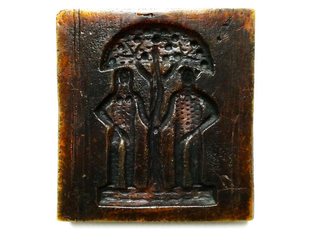 Speculaasvorm koekplank botervorm Adam en Eva wasvorm, Ophalen of Verzenden