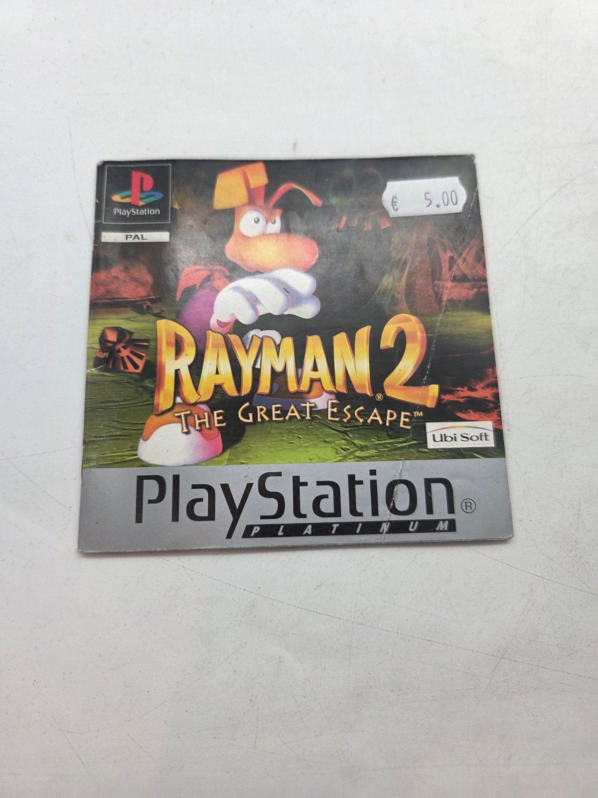 Rayman 2 The Great Escape -Handleiding, Ubisoft, Ubisoft Entertainment, 28 Rue Armand Carrel, 93100 Montreuil, Frankrijk, Gebruikt