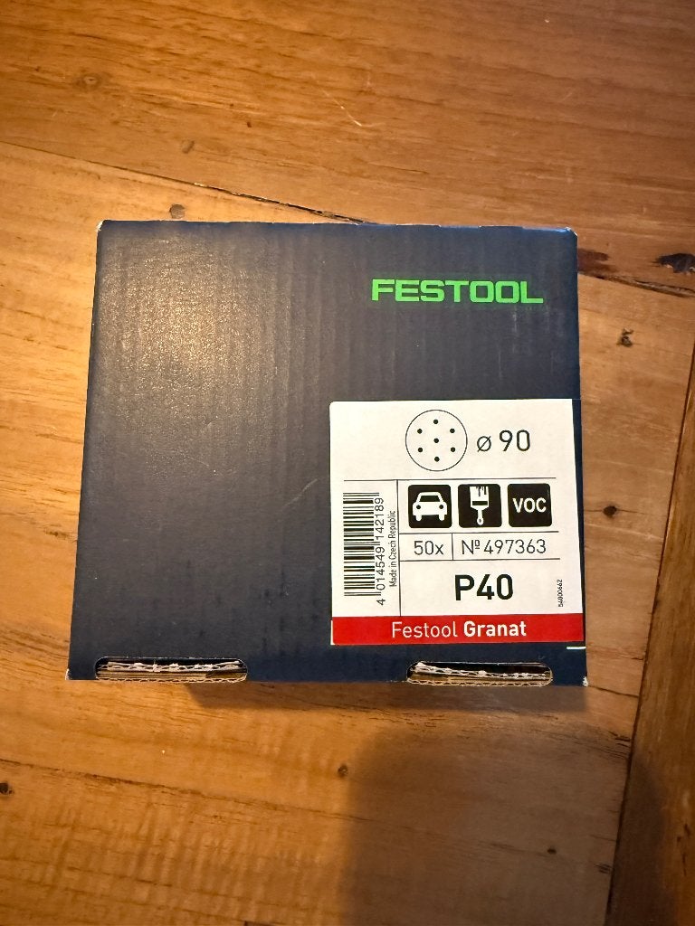 50x Festool Granat D90 P40 schuurpapier (nieuwe doos), Ophalen of Verzenden, Nieuw, Overige typen