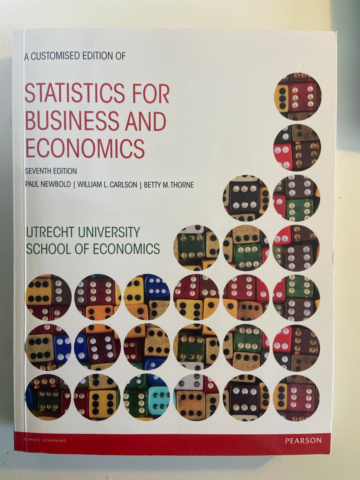 Statistics for Business and Economics - zevende editie, Ophalen of Verzenden, Paul Newbold, William L. Carlson, Betty M. Thorne