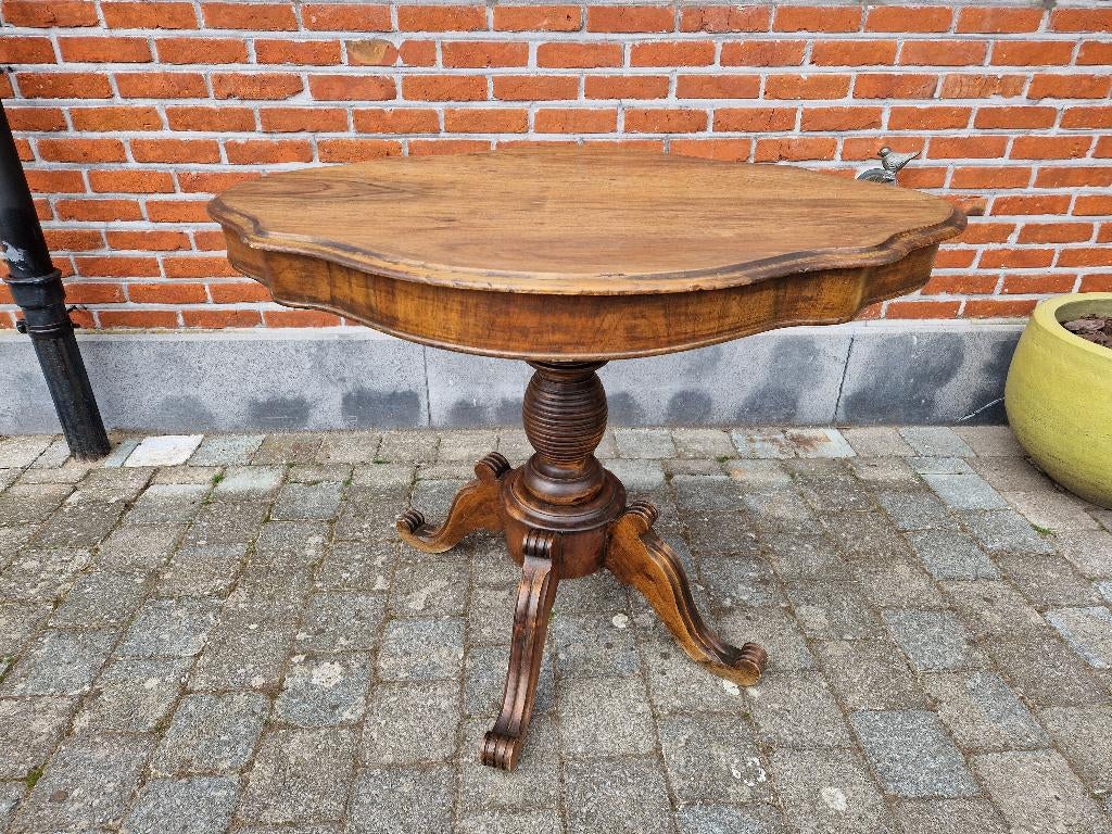 19e Eeuws Viooltafel in Kersenhout, Antiek en Kunst, Antiek | Meubels | Tafels, Ophalen of Verzenden