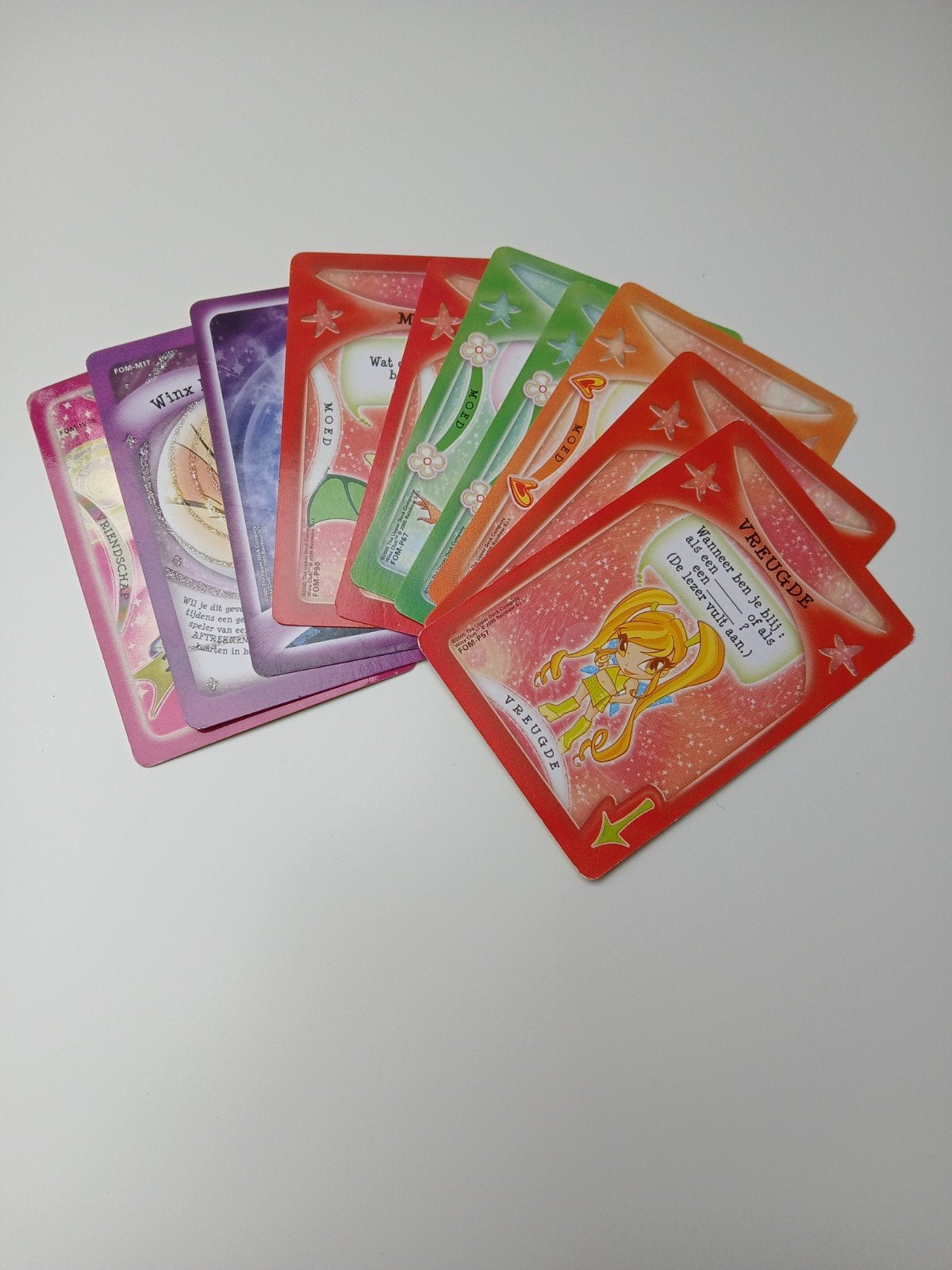 set van 10 winx club kaarten, Ophalen of Verzenden, Gebruikt, Speelkaart(en)
