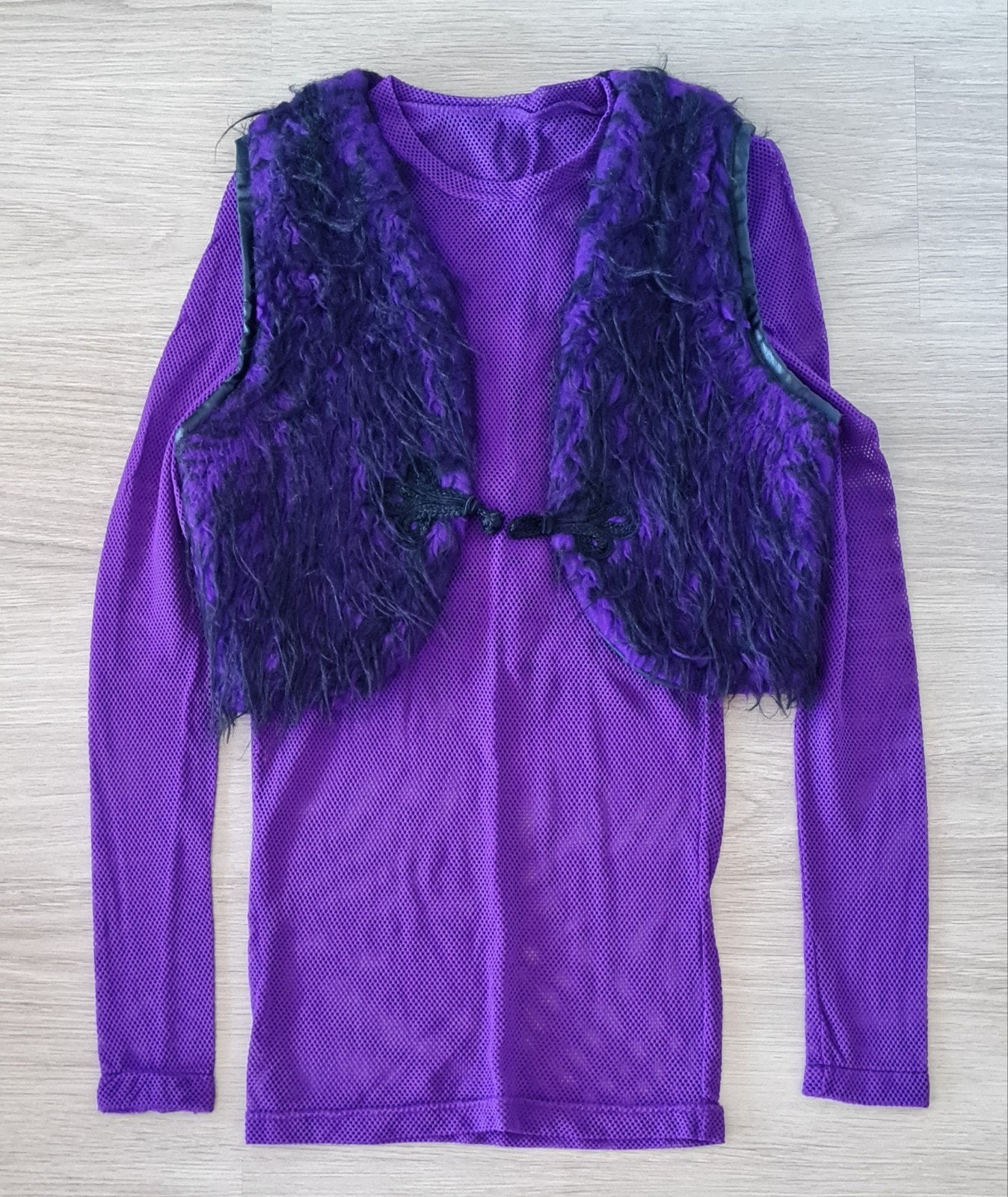 Gothic gilet bolero en shirt. Maat S, Kleding | Dames, Ophalen of Verzenden, Paars, Lange mouw