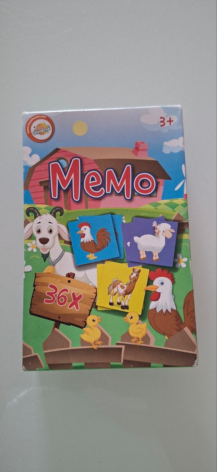 Memo spel boerderijdieren - 36 kaarten - nette staat, Ophalen of Verzenden, Zo goed als nieuw
