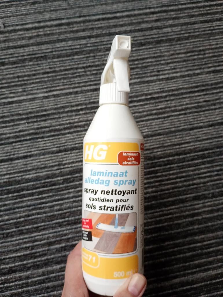 Laminaat spray, Ophalen, Schoonmaakmiddel