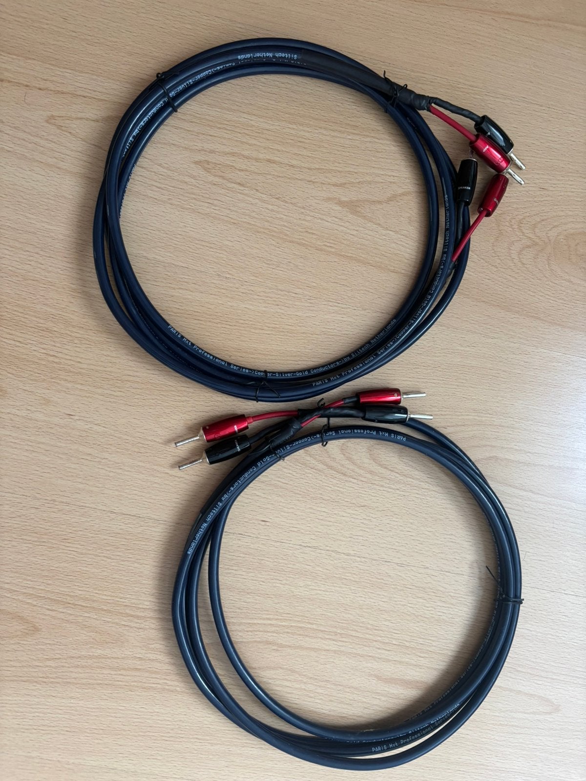 Siltech Paris 2 x 3 meter met audioquest banana plugs 500., Verzenden, Zo goed als nieuw, Minder dan 2 meter, Overige kabels