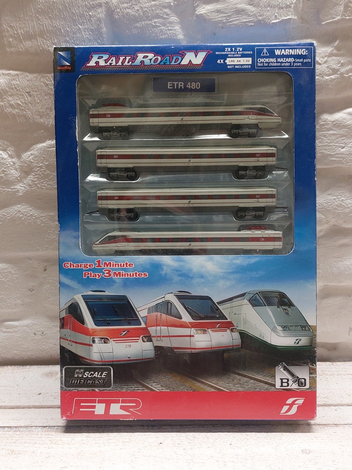 RailroadN ETR 480 Treinset - Nieuw in doos, Overige merken, Treinset, Gelijkstroom, Verzenden
