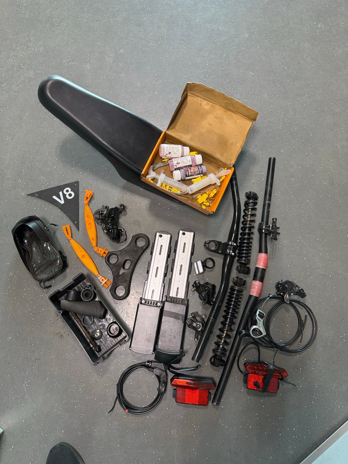 Fatbike V20, V8, H9 ,accu ,oplader , controller 36/48 volt, Gebruikt
