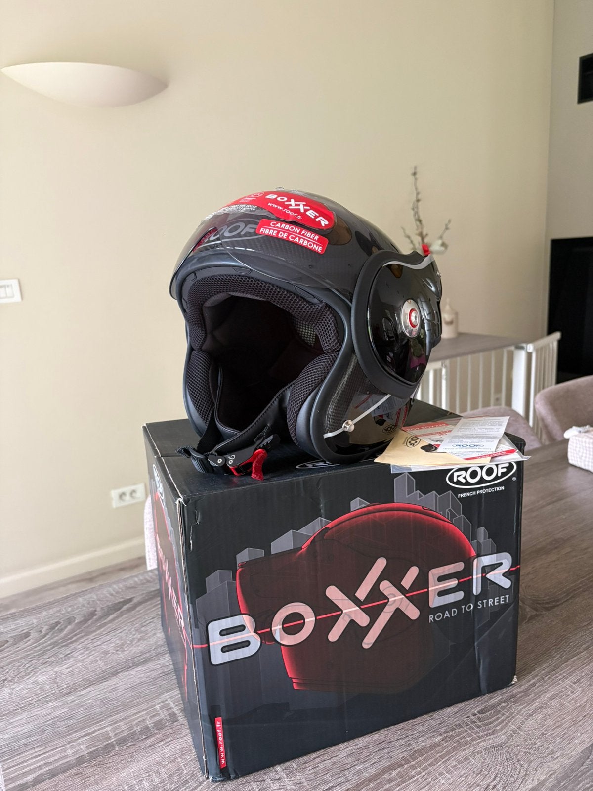 Roof boxer RO9 carbon Black, Jethelm, Dames, L, Ophalen