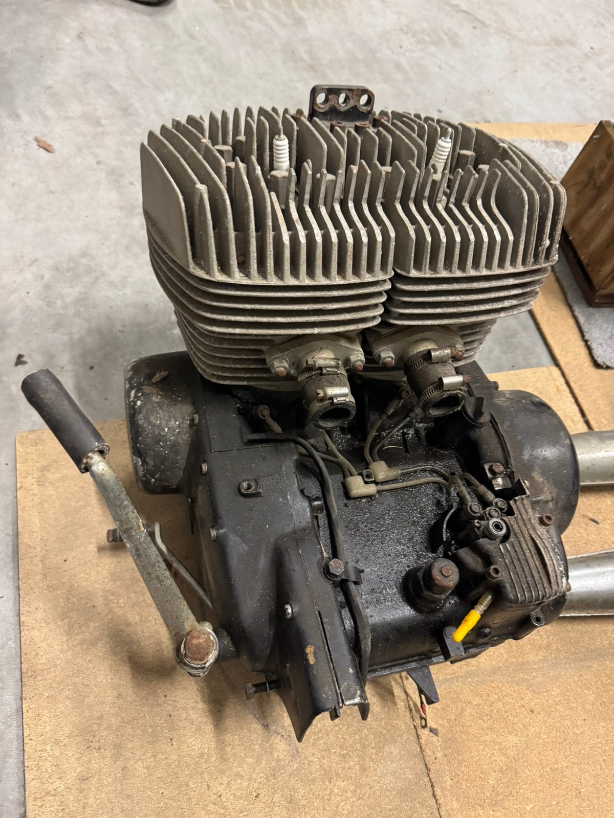 Suzuki T500 blok, Ophalen