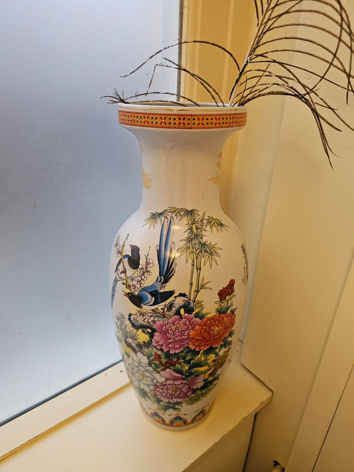 Chinese vaas - 47 cm hoog, Ophalen