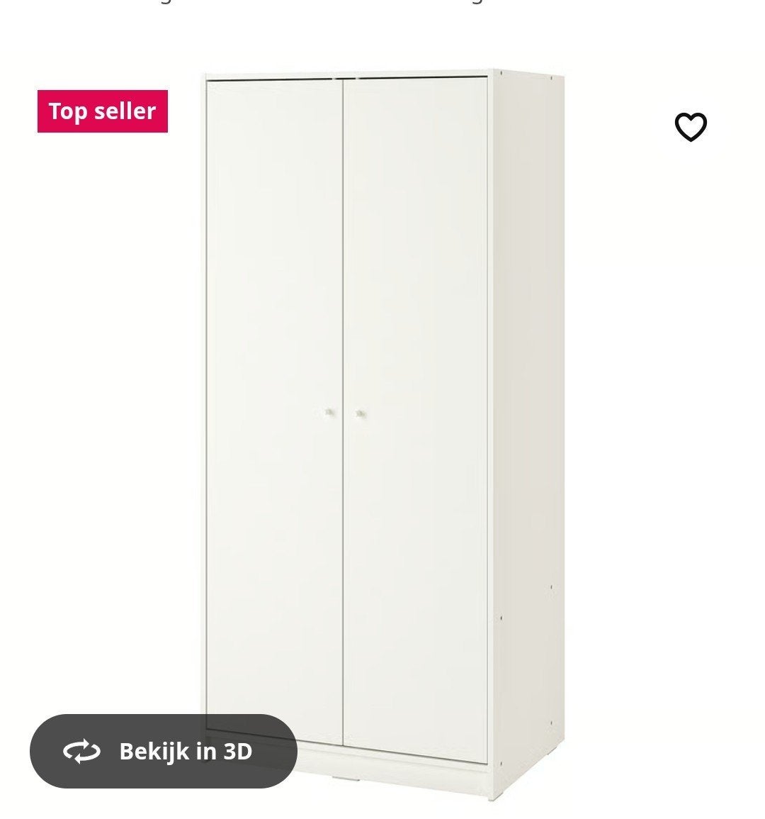 2 stuks KLEPPSTAD ikea kast wit 2 deuren
Kledingkast met 2 d, Huis en Inrichting, Ophalen, 50 tot 100 cm, Zo goed als nieuw, 150 tot 200 cm