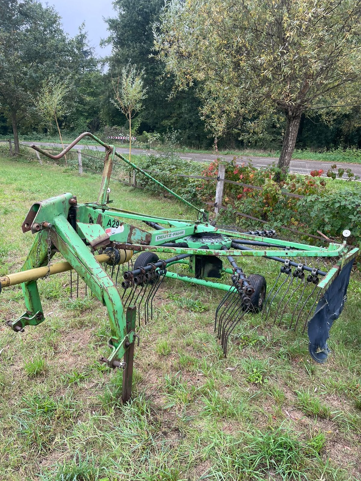 Deutz fahr hark enkele hark goedwerkend, Zakelijke goederen, Ophalen, Weidebouw