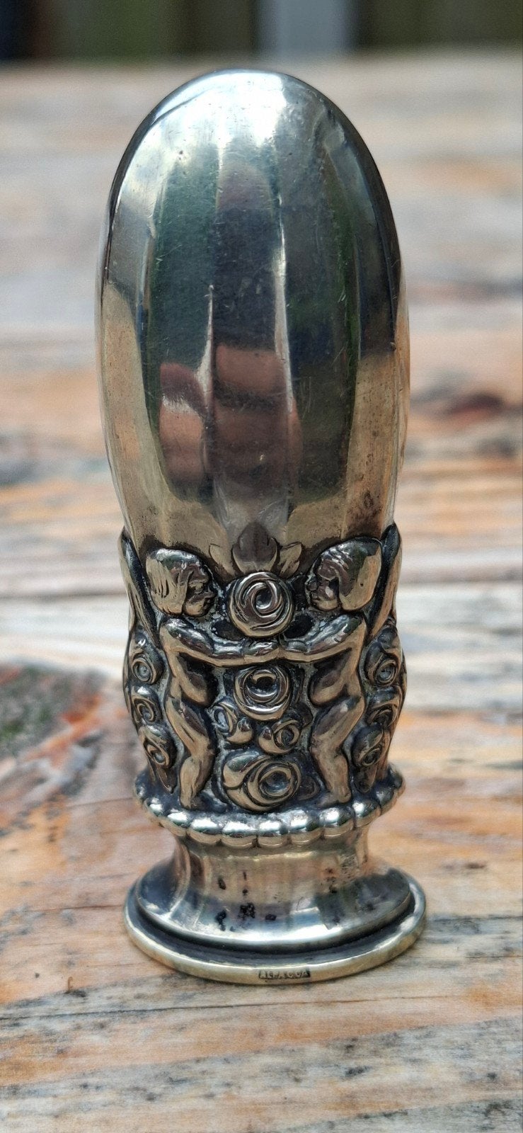 Antieke lakstempel Alpacca, ca. 1900, prachtig bewerkt, Ophalen of Verzenden
