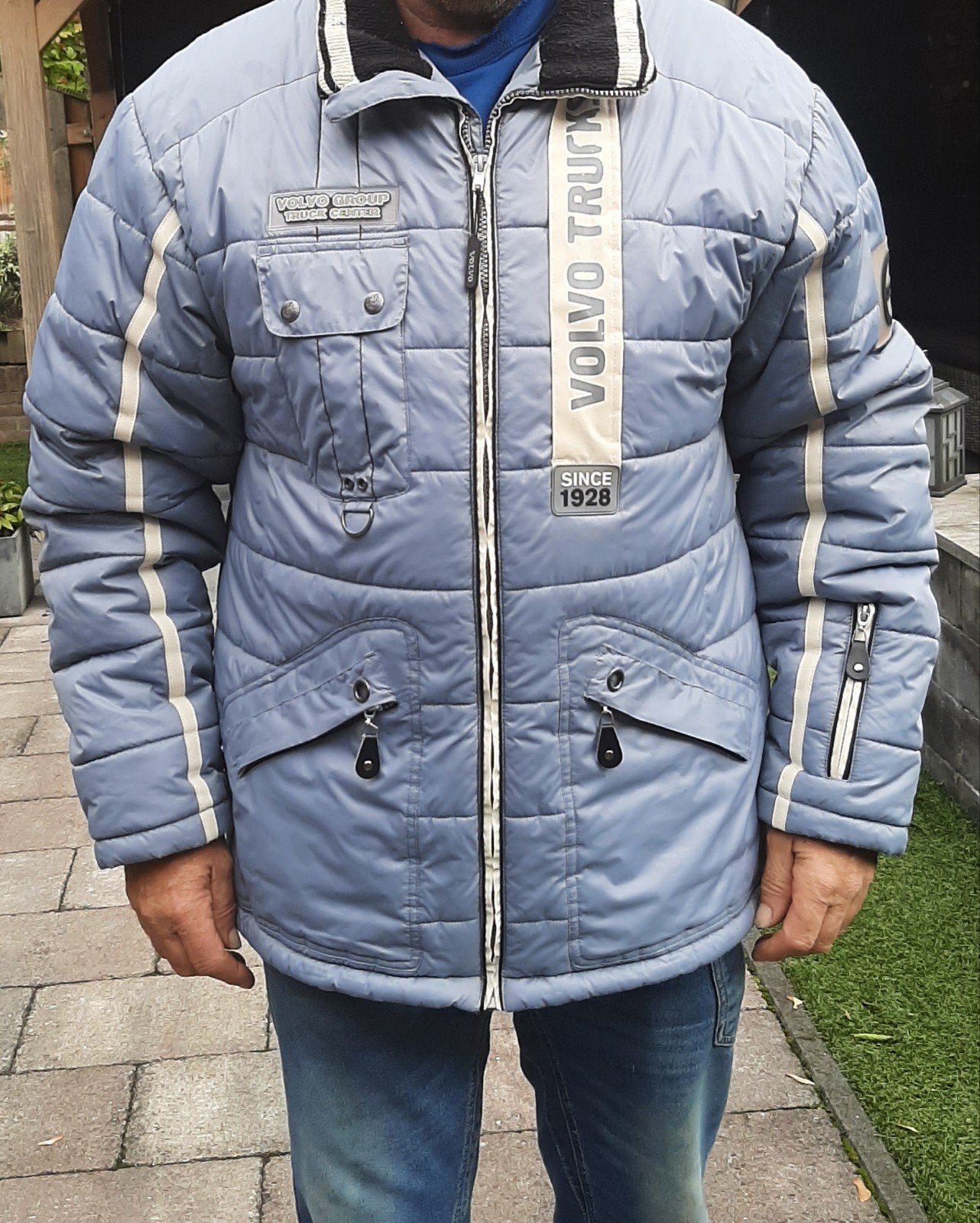 Winterjas heren, xl., Ophalen of Verzenden, Gedragen, Maat 56/58 (XL), Blauw