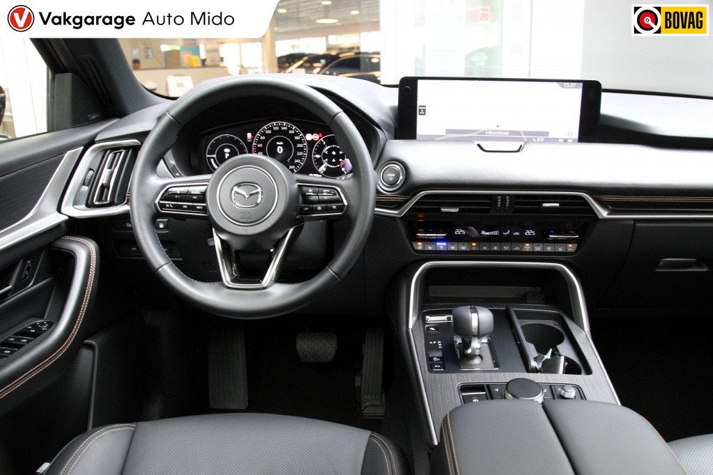 Mazda CX-80 2.5 PHEV Homura Plus 7-seater | BTW auto | NLD a, Auto's, Mazda, Gebruikt, Met garantie (alle), CX-80, Zwart