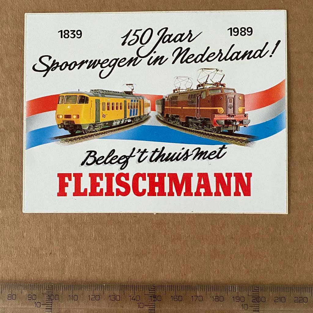 sticker fleischmann, Verzenden, Zo goed als nieuw