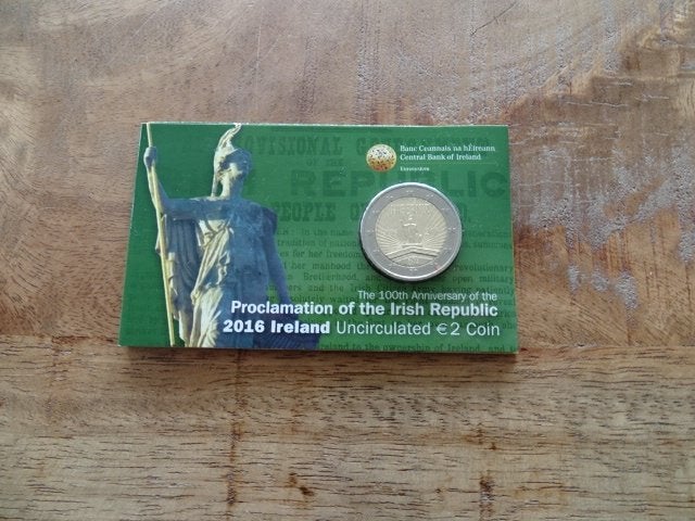 Ierland coincard 2 EUR 2016, Postzegels en Munten, Munten | Europa | Euromunten, Verzenden, Ierland, 2 euro, Losse munt