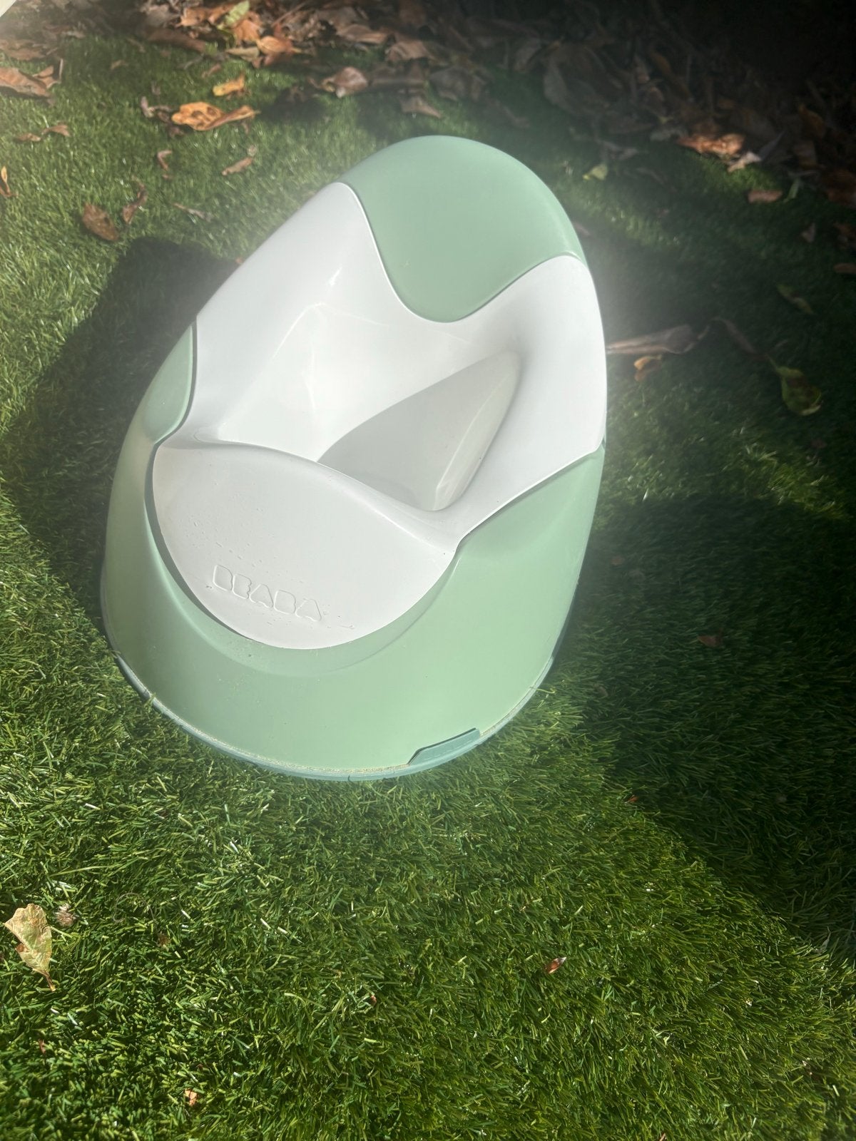Beaba Ergonomisch Potje - Groen/Wit, Ophalen, Gebruikt