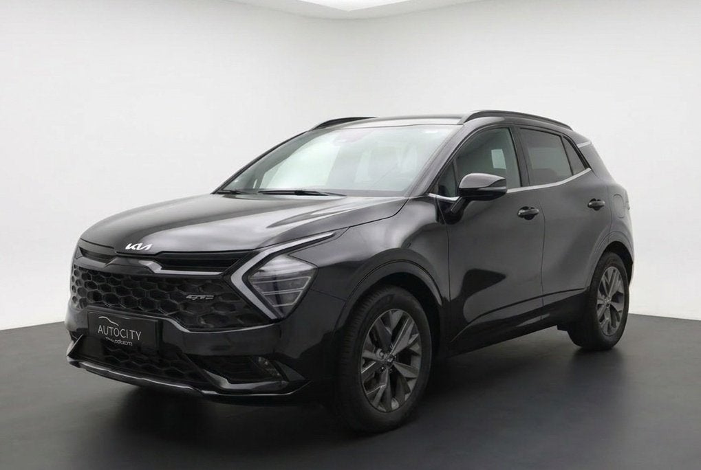 Kia Sportage 1.6 T-GDi Hybrid HEV 230pk GT-Plusline l PANO l, Auto's, Kia, Gebruikt, 4 cilinders, Zwart, Leder