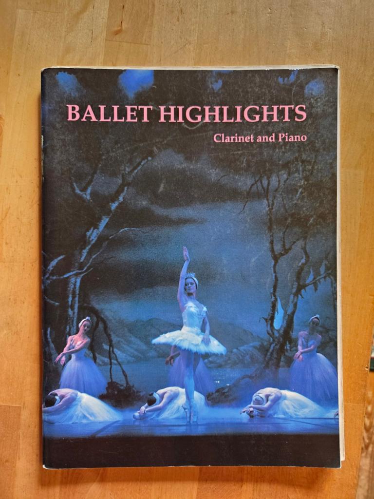 Ballet Highlights - Klarinet en Piano (Zeer Goede Staat), Klarinet, Klassiek, Ophalen of Verzenden, Zo goed als nieuw