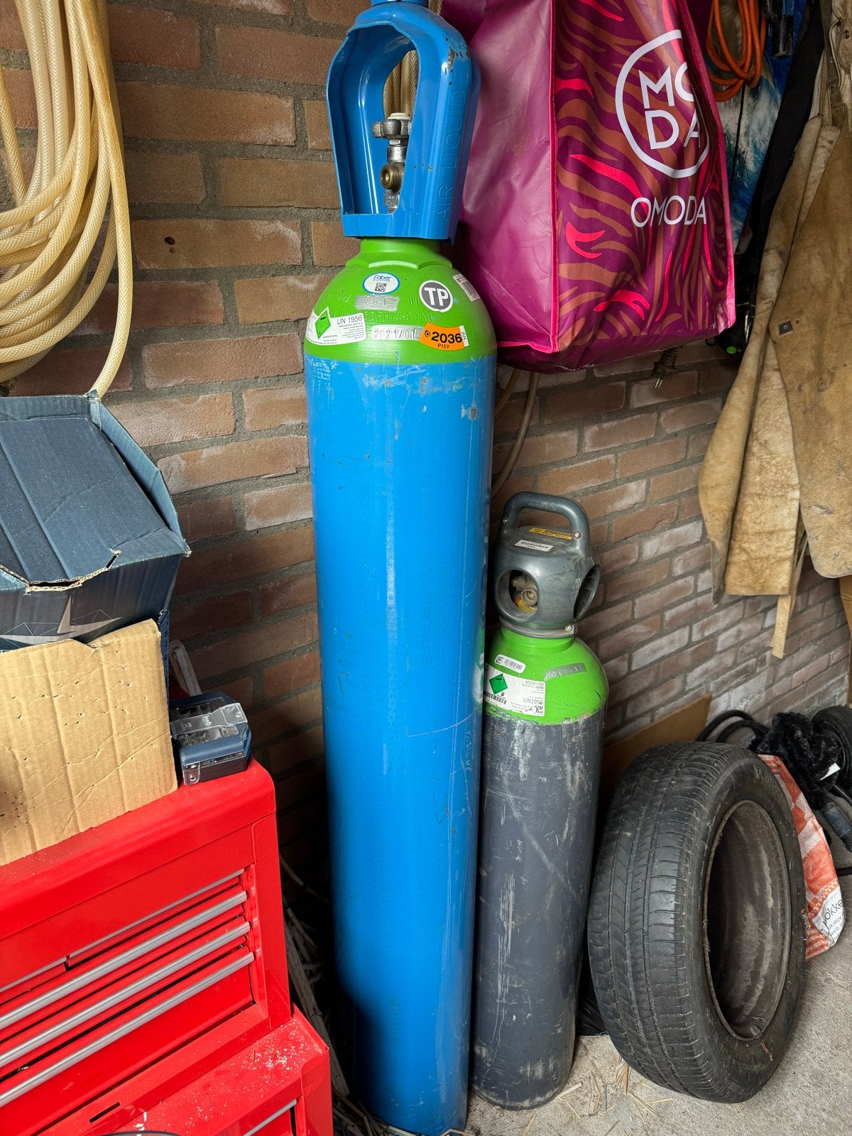 Lasgasflessen: Air Liquide ATAL 20 en M21ARC20, Ophalen of Verzenden