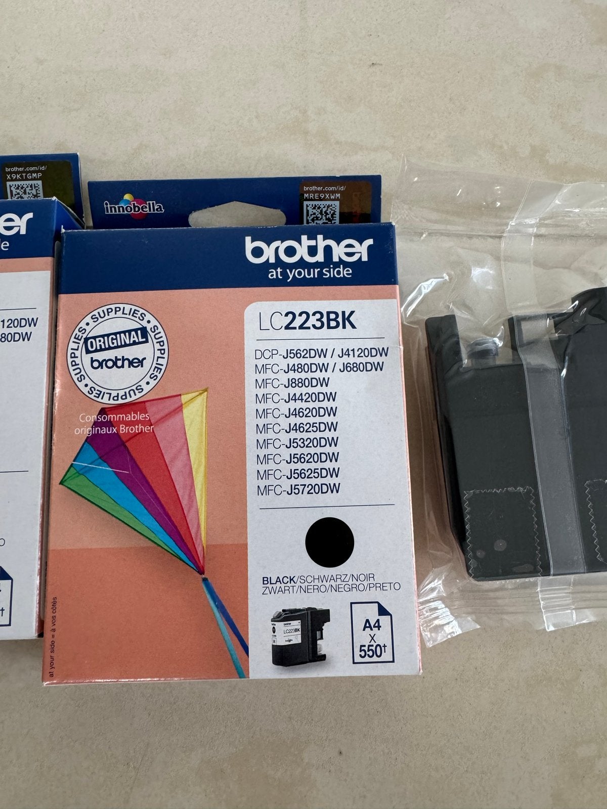 Brother LC223 Inktcartridges - Zwart en Cyaan, Ophalen of Verzenden, Nieuw, Cartridge