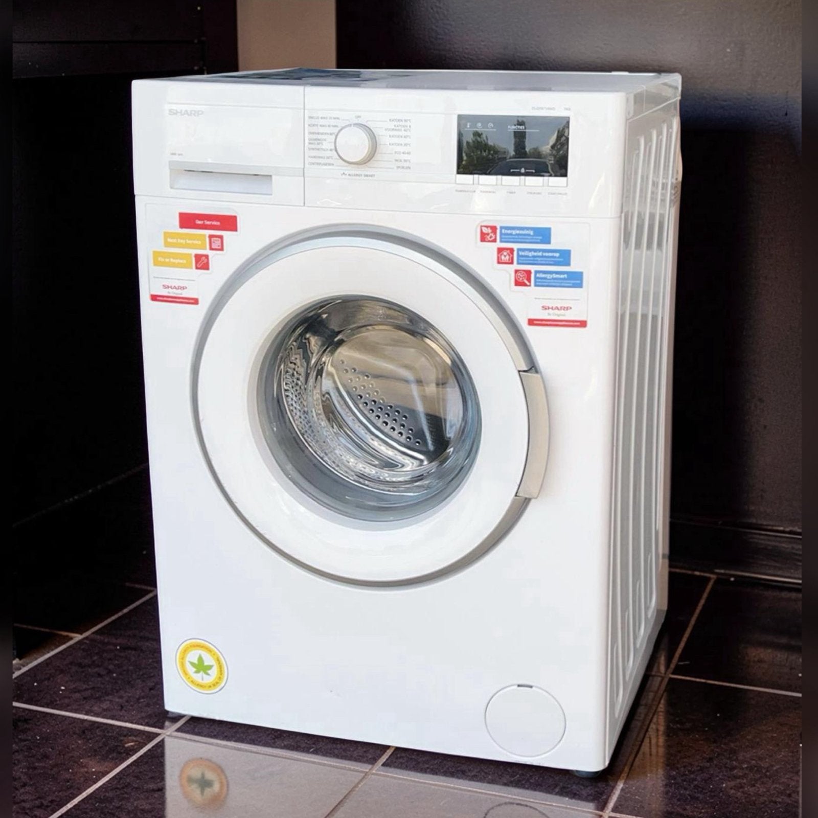 Wasmachine Sharp Express A+++ 7kg AllergySmart, Witgoed en Apparatuur, Wasmachines, Ophalen, Z, Z, 8 tot 10 kg