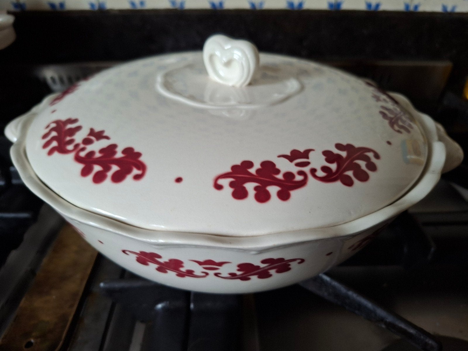 dekschaal festival eikenblad boch rood, Ophalen of Verzenden