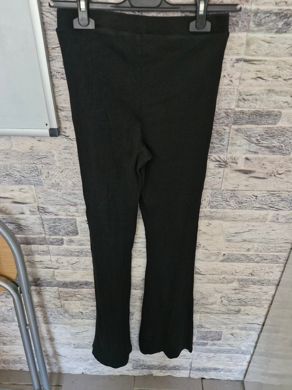 Geribbelde legging broek maat s, Maat 38/40 (M), Primark, Zwart, Onbekend