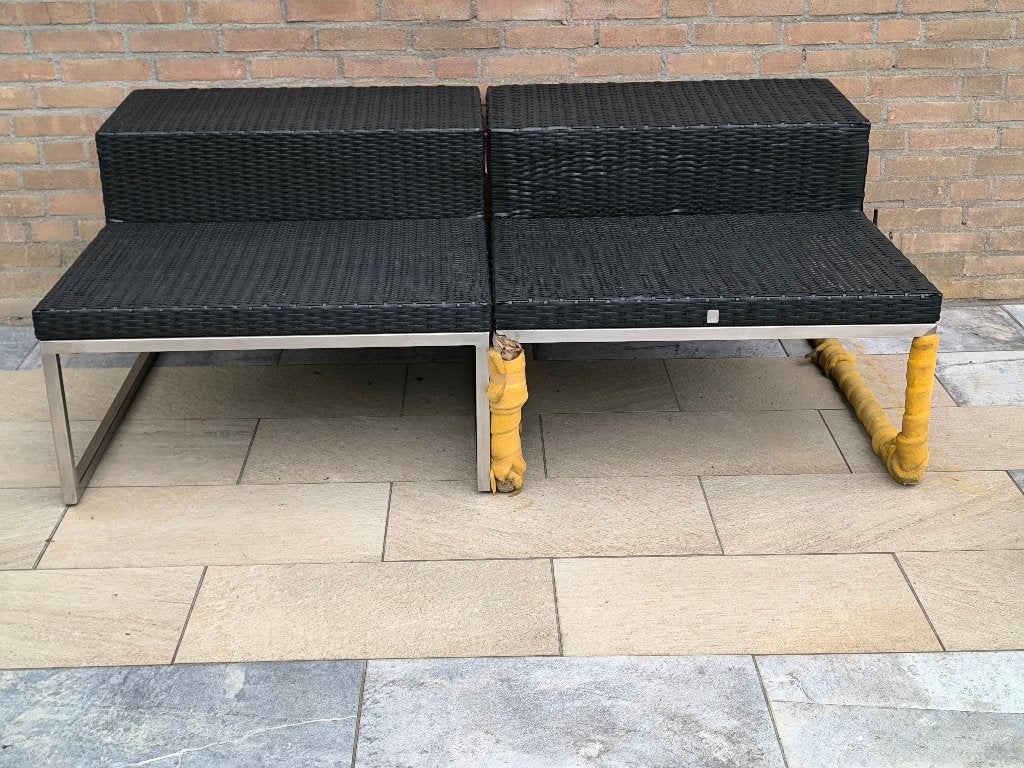 Design loungestoelen (4x) Val-EUR, Ophalen, 4 zitplaatsen, Zo goed als nieuw, Loungeset