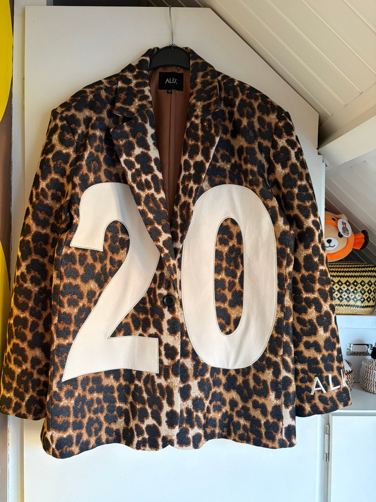 Alix the label oversized panterprint maat xs, Ophalen of Verzenden, Zo goed als nieuw, Maat 34 (XS) of kleiner, Bruin