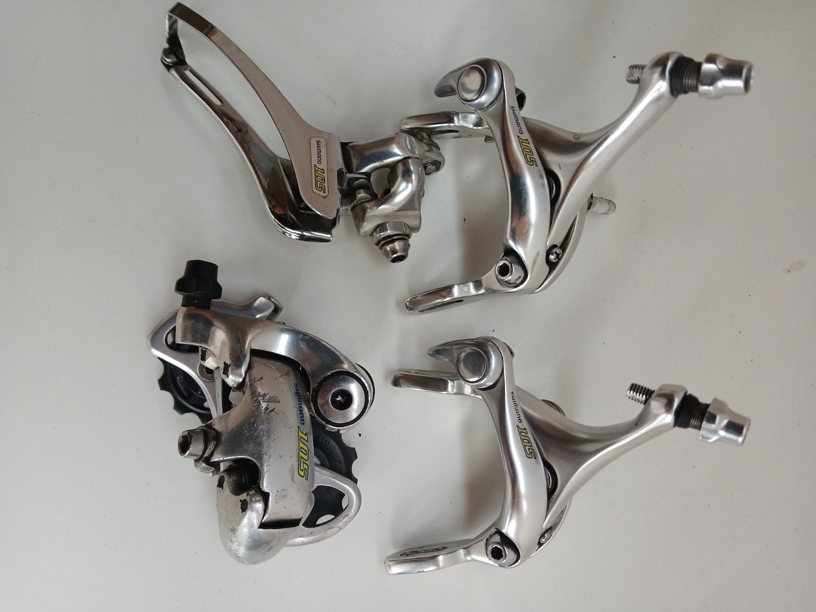 Shimano 105 Groepset zo goed als nieuw, Fietsen en Brommers, Fietsonderdelen, Ophalen of Verzenden, Zo goed als nieuw, Derailleur of Ketting