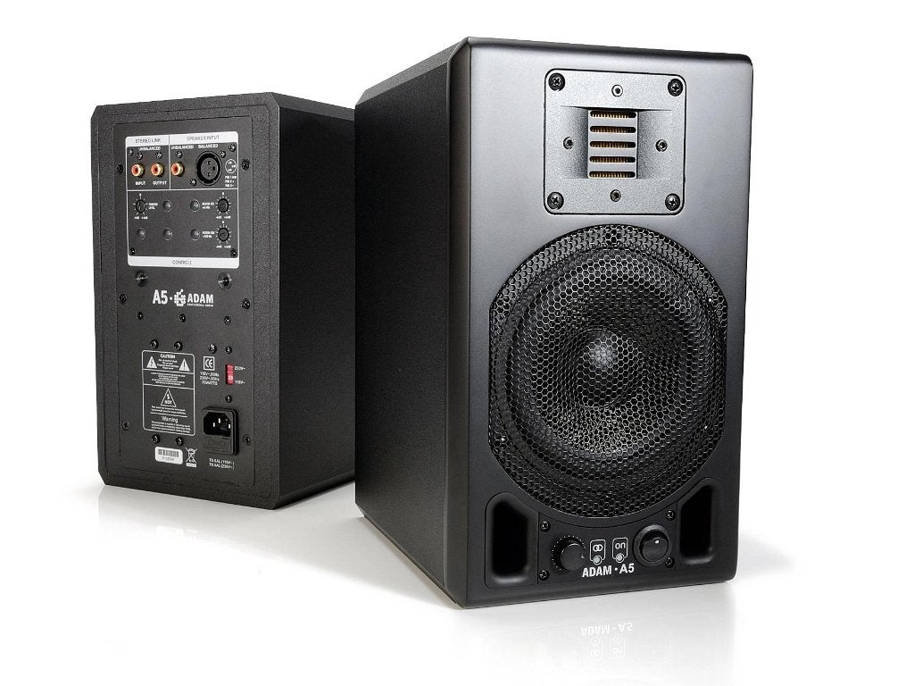 ADAM A5 Studio Monitors (2x), mint condition, Vovox cables, Audio, Tv en Foto, Luidsprekers, Zo goed als nieuw, Studiomonitor