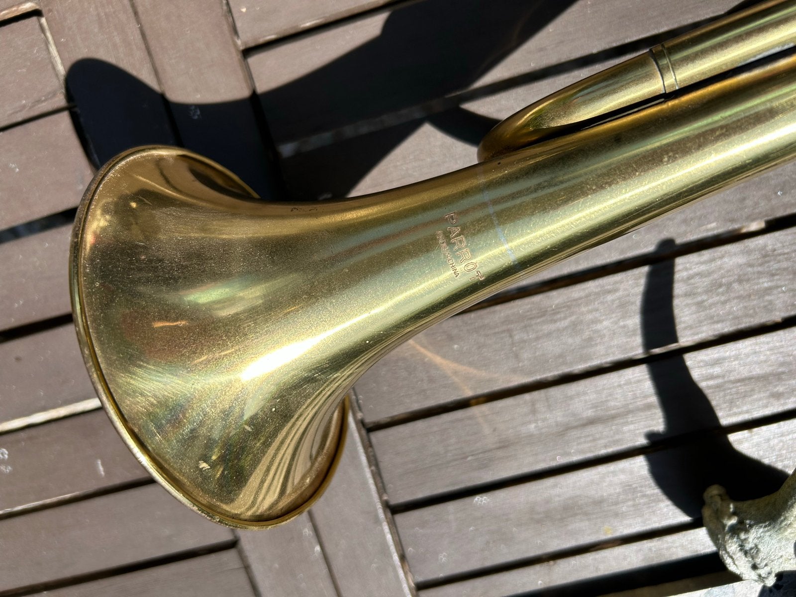 Parrot Barok Trompet zonder ventielen met antiek mondstuk, Muziek en Instrumenten, Blaasinstrumenten | Trompetten, Ophalen, Gebruikt