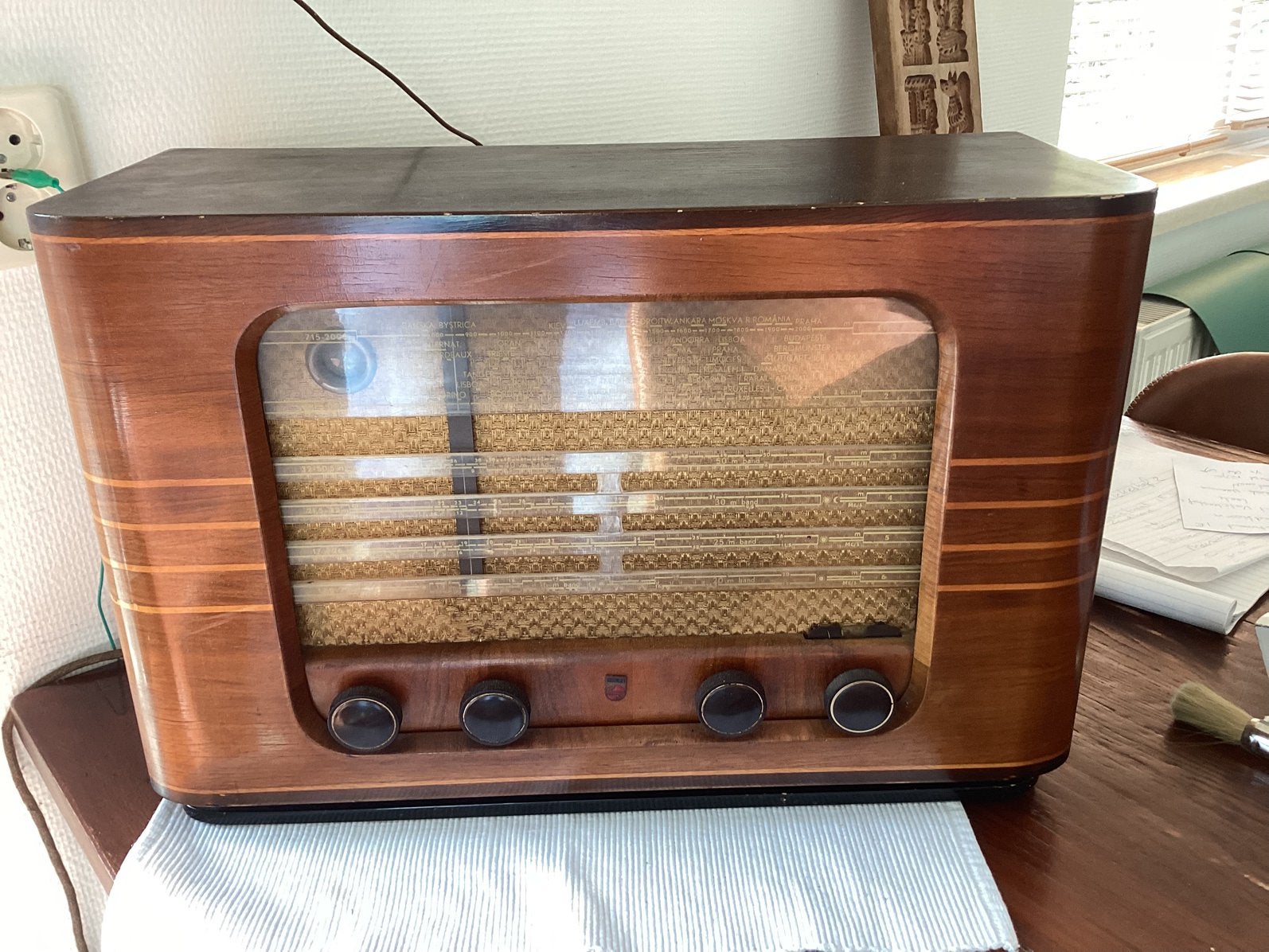 Oude philips radio, Ophalen of Verzenden, Gebruikt