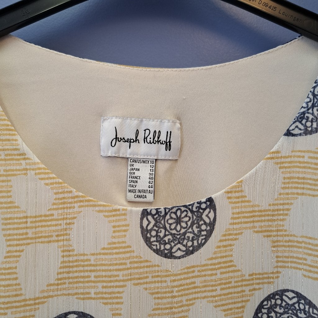 Joseph Ribkoff top met ruffle mouw creme beige mt 40 48799, ., Beige, Joseph Ribkoff, Ophalen of Verzenden