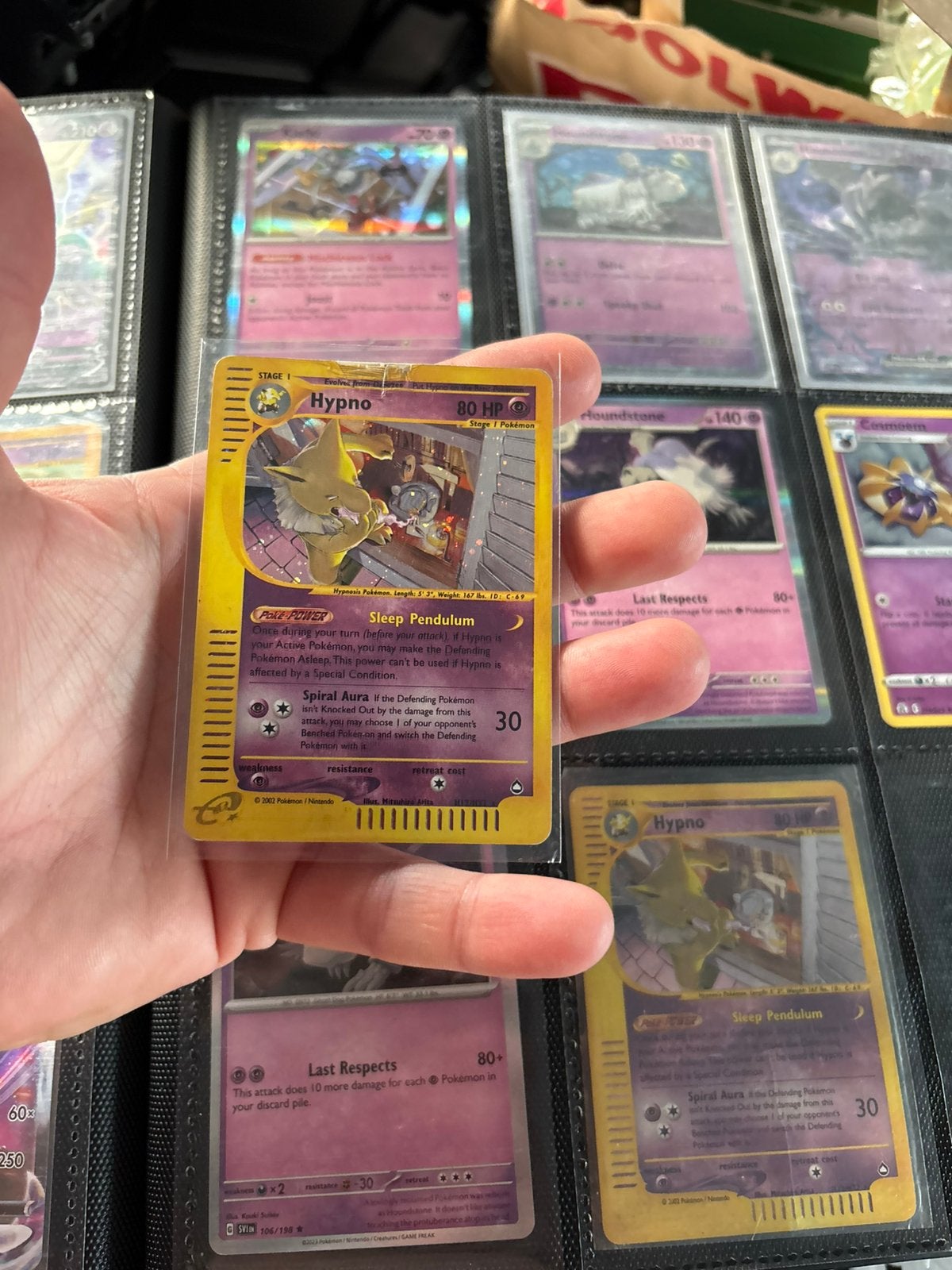Hypno holo aquapolis, Ophalen of Verzenden, Zo goed als nieuw, Meerdere kaarten, Foil
