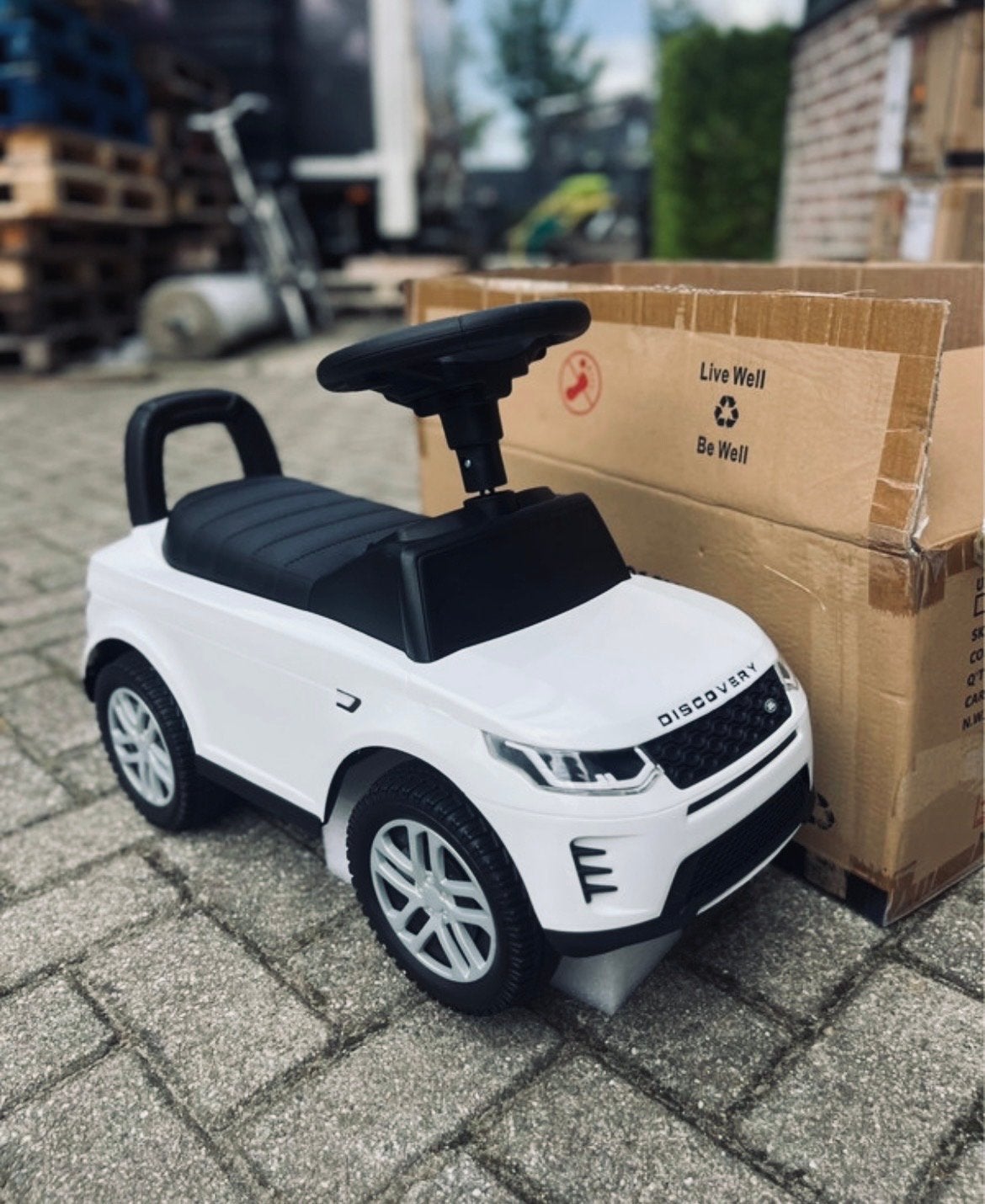 Nieuwe Land Rover Discovery Loopauto - Wit, Hwhandel, Hwhandel, Nieuw, Ophalen of Verzenden