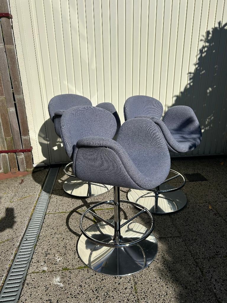 3 IZGS Artifort Tulip kruk barkruk hoge stoel stool, Huis en Inrichting, Barkrukken, Ophalen, 60 tot 90 cm, Zo goed als nieuw